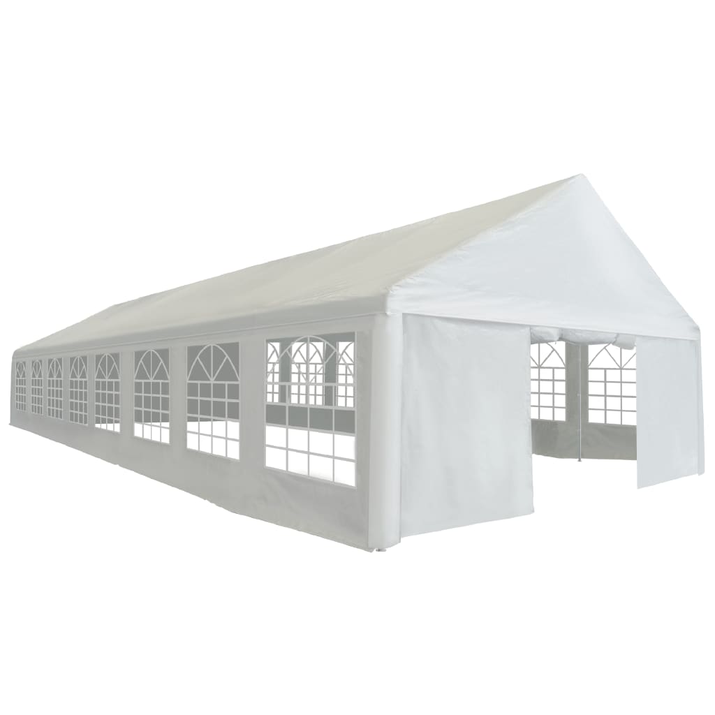 Tenda para festas PE 6x16 m branco