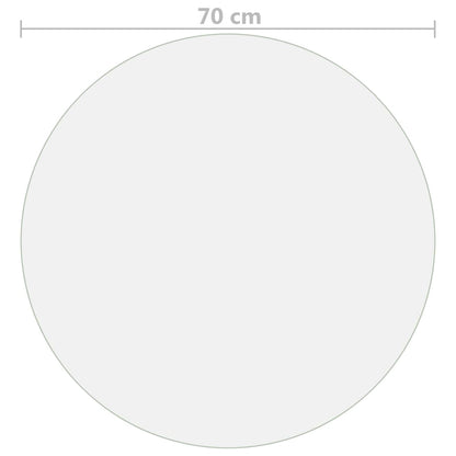 Protetor de mesa Ø 70 cm 2 mm PVC mate