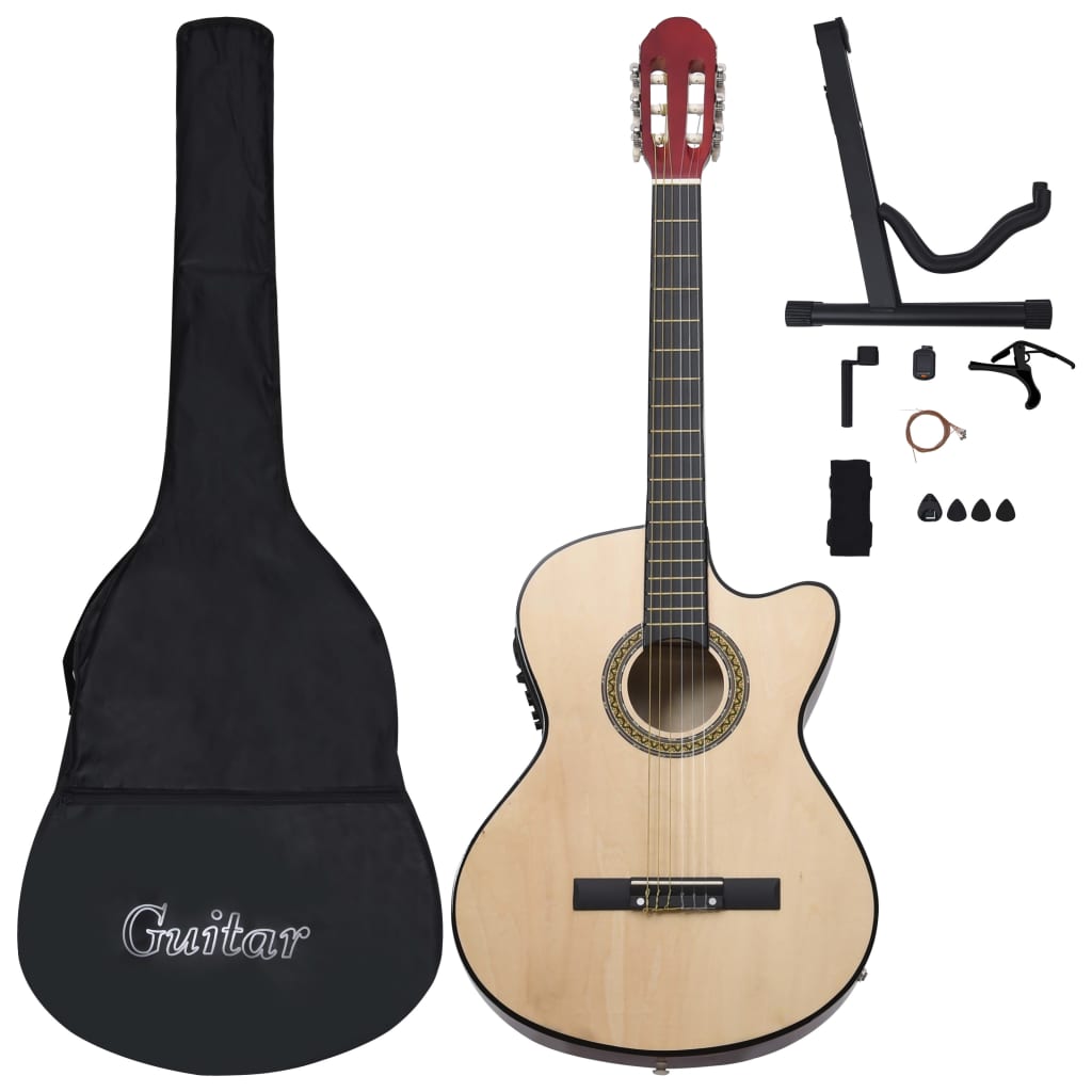 12 pcs conjunto de guitarra com equalizador e 6 cordas