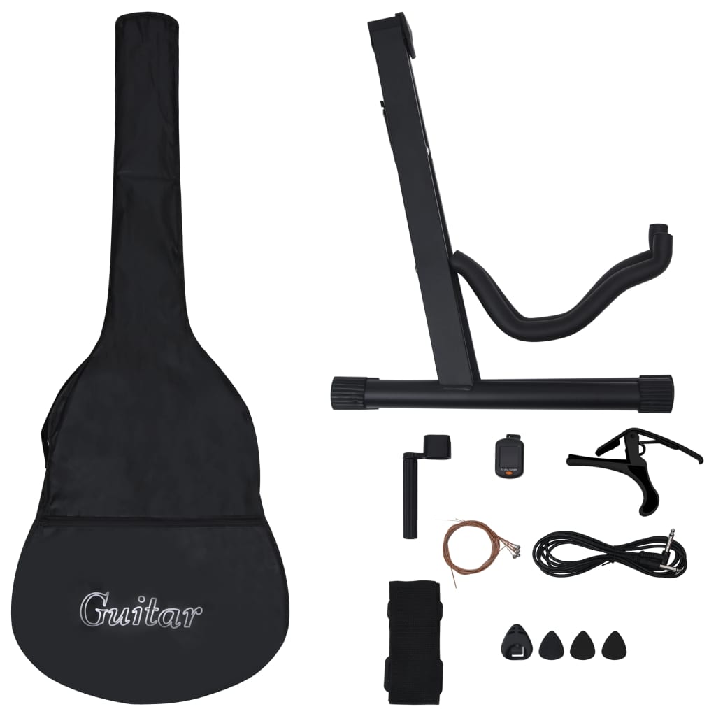 12 pcs conjunto de guitarra com equalizador e 6 cordas