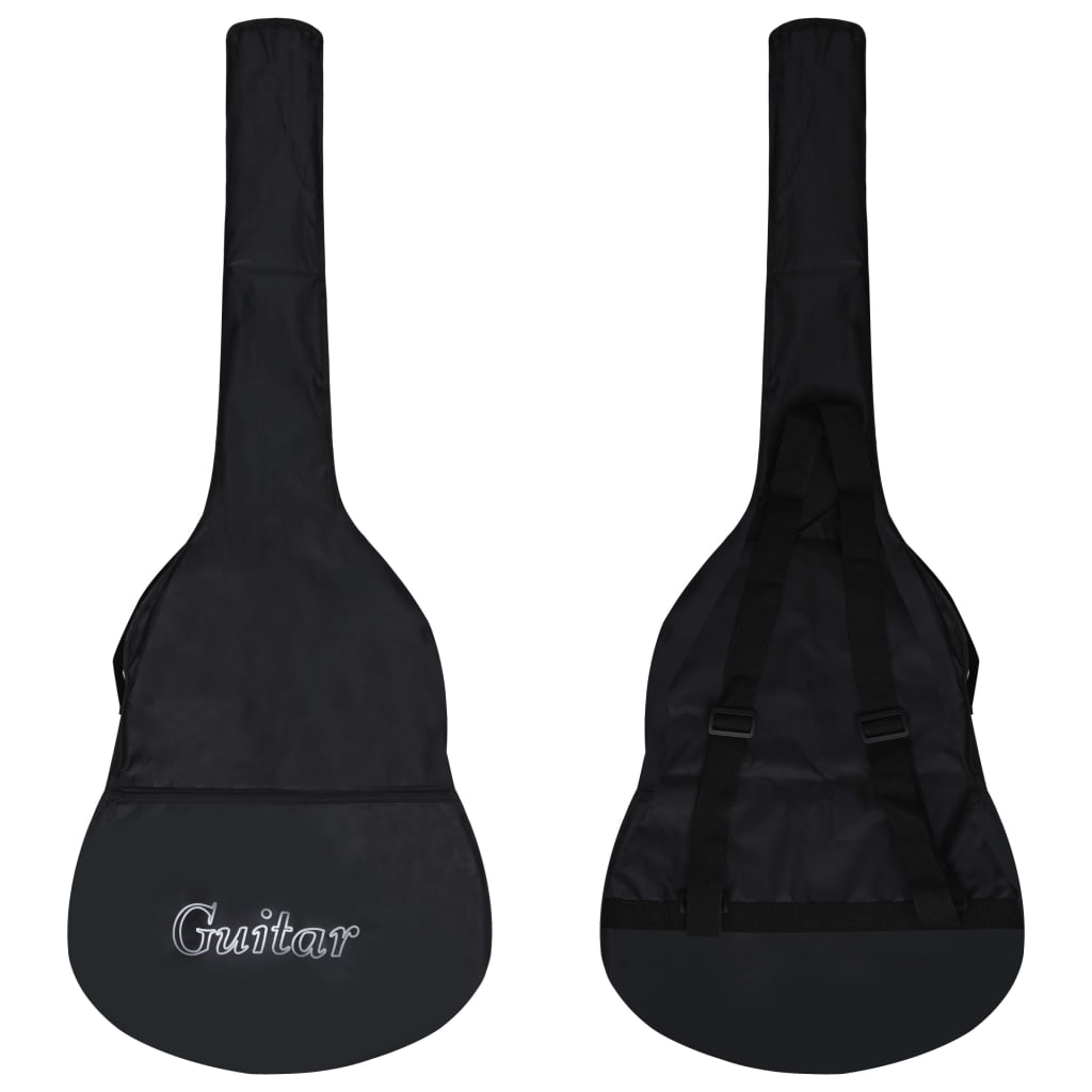 12 pcs conjunto de guitarra com equalizador e 6 cordas preto