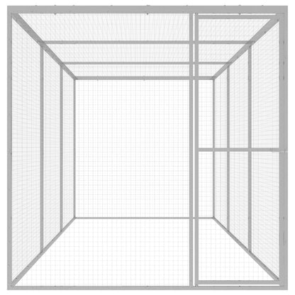 Jaula para gatos 4,5x1,5x1,5 m aço galvanizado