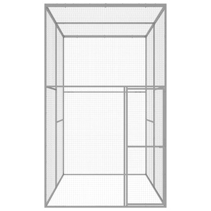 Jaula para gatos 3x1,5x2,5 m aço galvanizado