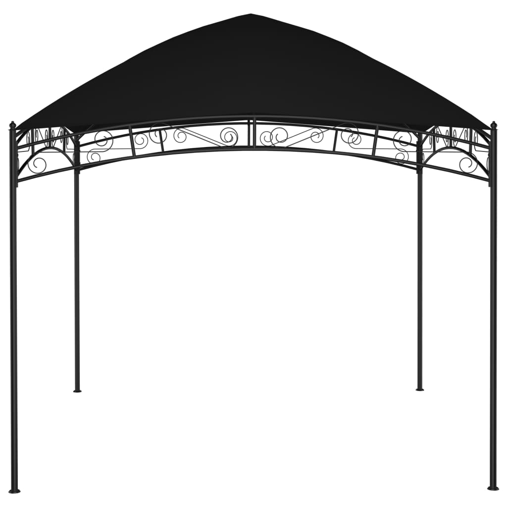 Gazebo de jardim 3x3 m 180 g/m² antracite