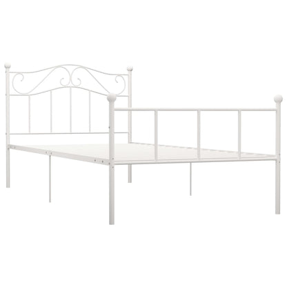 Estrutura de cama 100x200 cm metal branco