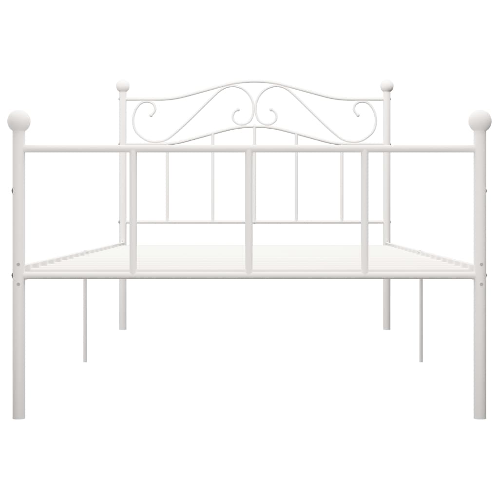 Estrutura de cama 100x200 cm metal branco