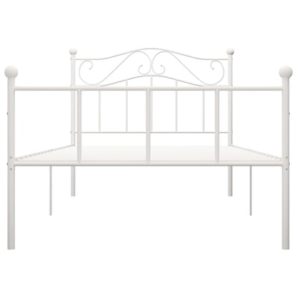 Estrutura de cama 100x200 cm metal branco