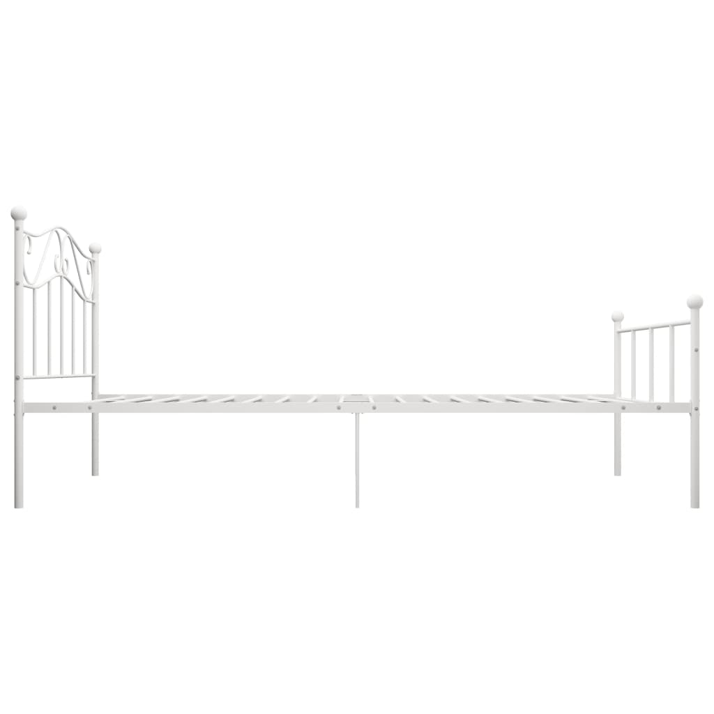 Estrutura de cama 100x200 cm metal branco