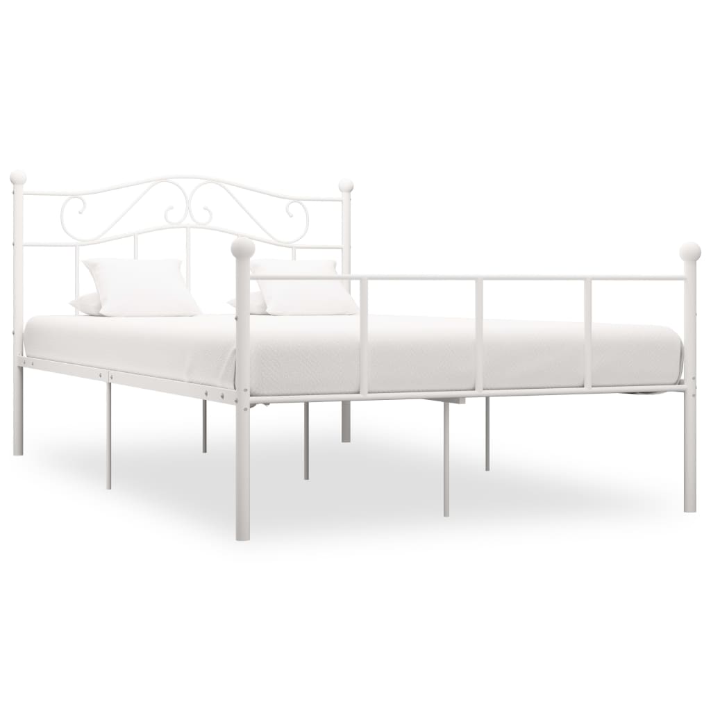 Estrutura de cama 120x200 cm metal branco