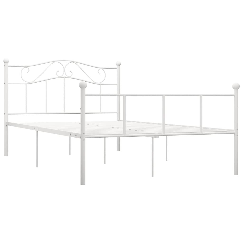 Estrutura de cama 120x200 cm metal branco