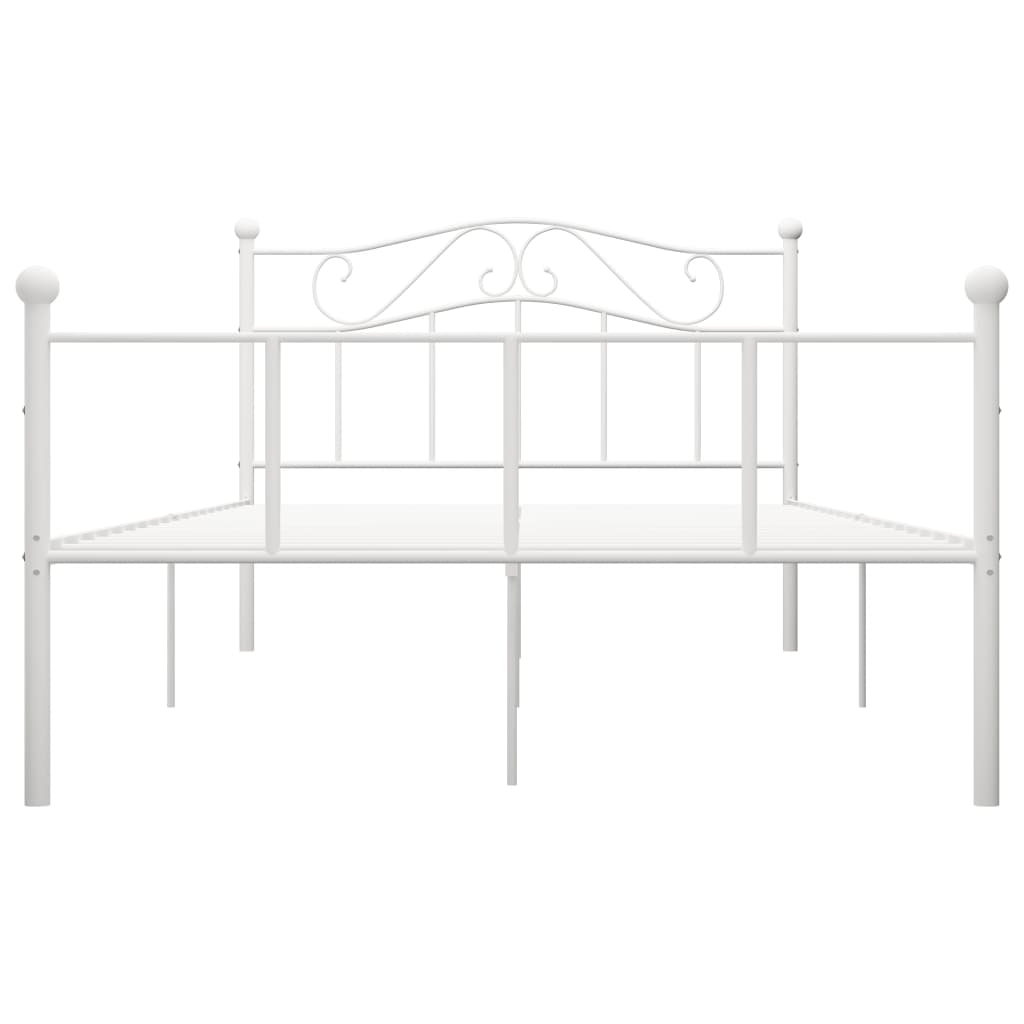 Estrutura de cama 120x200 cm metal branco