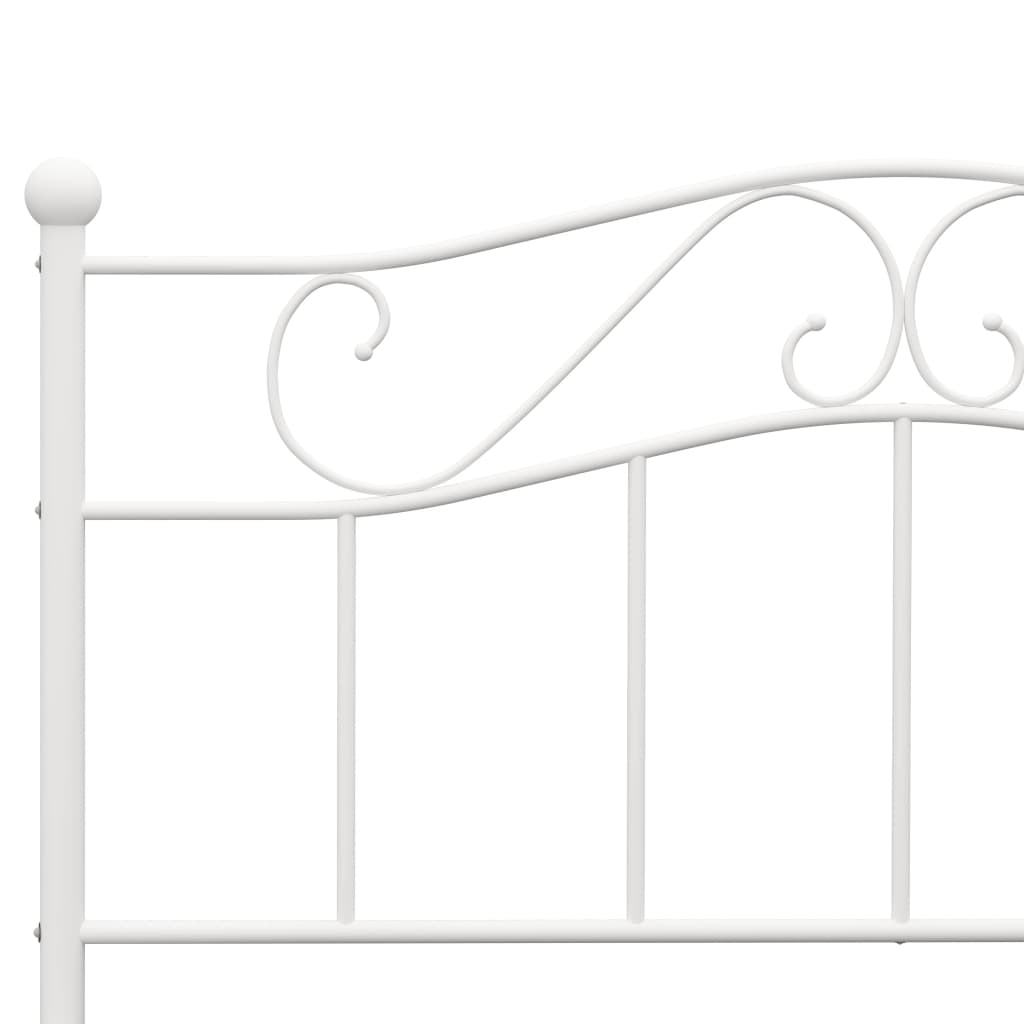 Estrutura de cama 120x200 cm metal branco