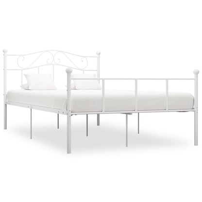 Estrutura de cama 140x200 cm metal branco