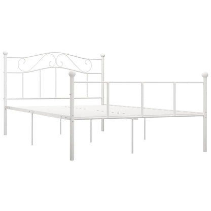 Estrutura de cama 140x200 cm metal branco