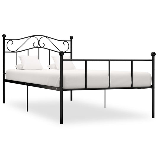 Estrutura de cama 90x200 cm metal preto