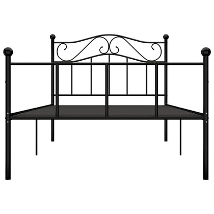 Estrutura de cama 90x200 cm metal preto