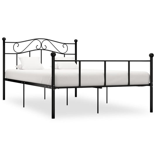 Estrutura de cama 120x200 cm metal preto