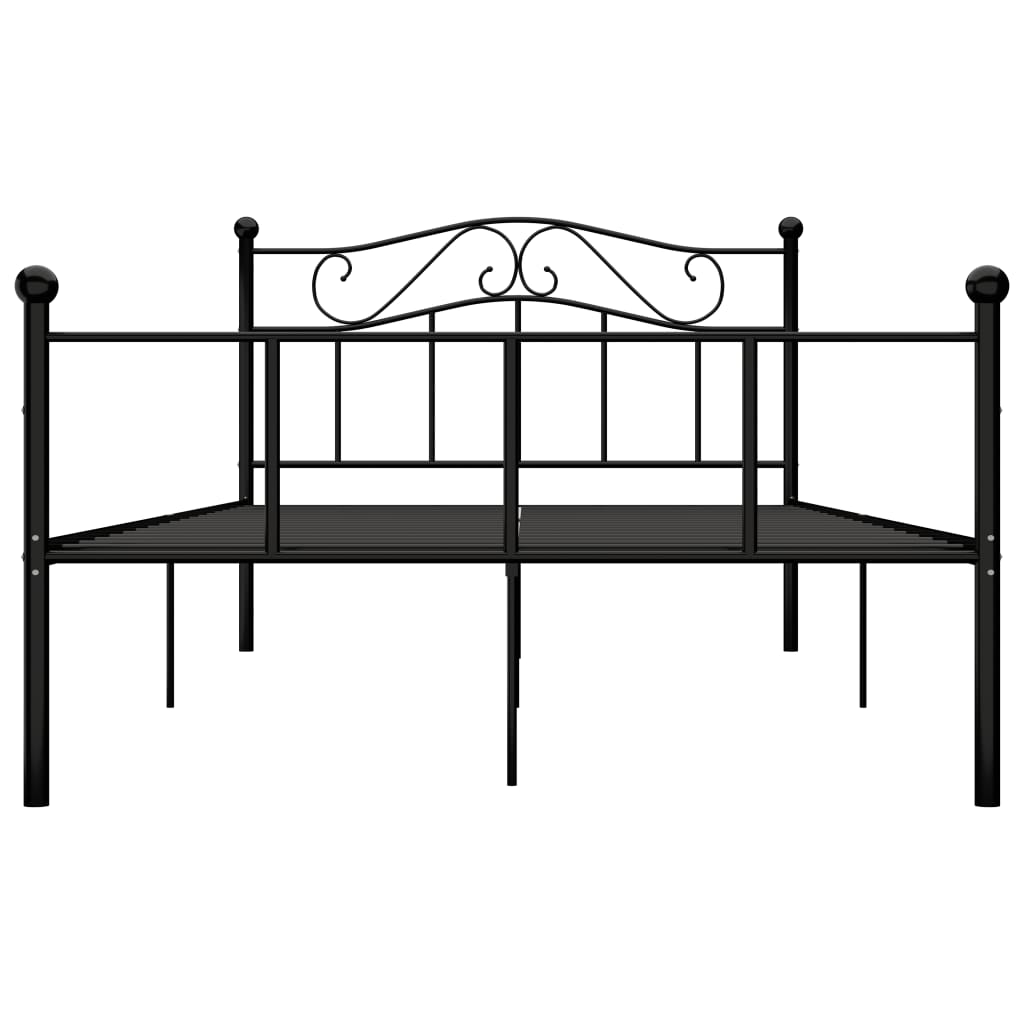 Estrutura de cama 120x200 cm metal preto