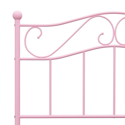 Estrutura de cama 100x200 cm metal rosa