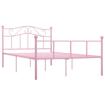 Estrutura de cama 120x200 cm metal rosa