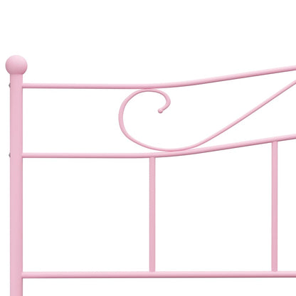 Estrutura de cama 180x200 cm metal rosa