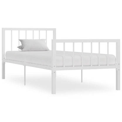 Estrutura de cama metal 90x200 cm branco