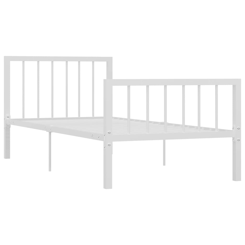 Estrutura de cama metal 90x200 cm branco