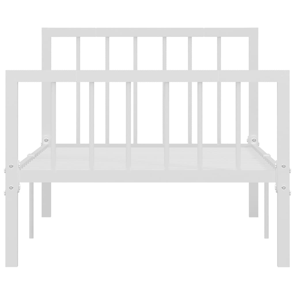 Estrutura de cama metal 90x200 cm branco