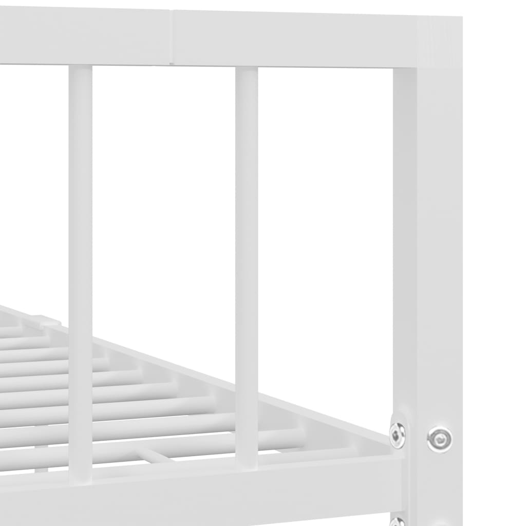 Estrutura de cama metal 90x200 cm branco