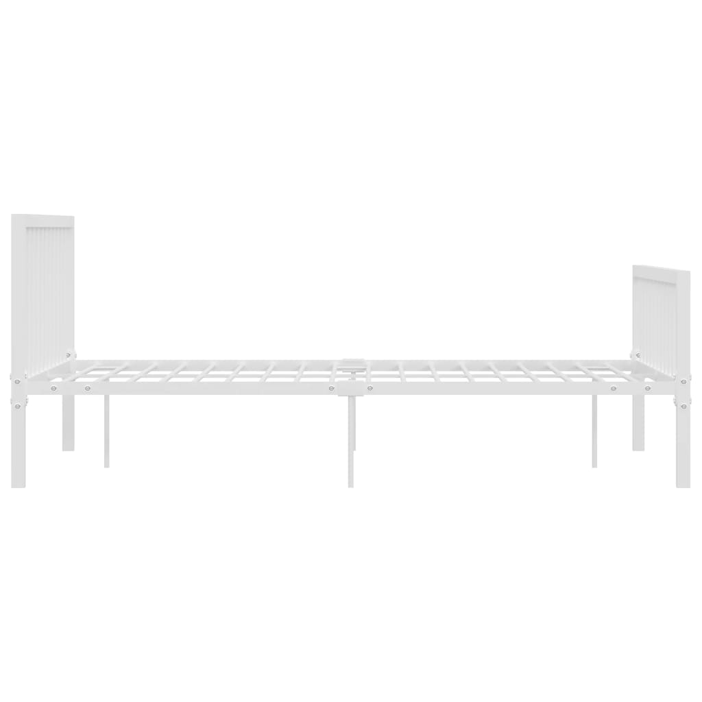 Estrutura de cama 160x200 cm metal branco