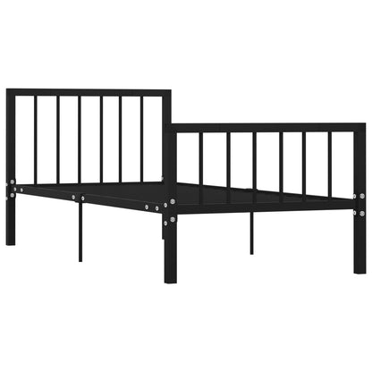 Estrutura de cama 90x200 cm metal preto