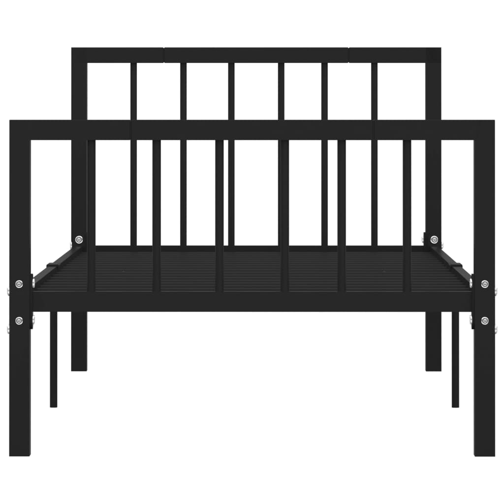 Estrutura de cama 90x200 cm metal preto