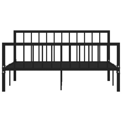 Estrutura de cama metal 160x200 cm preto