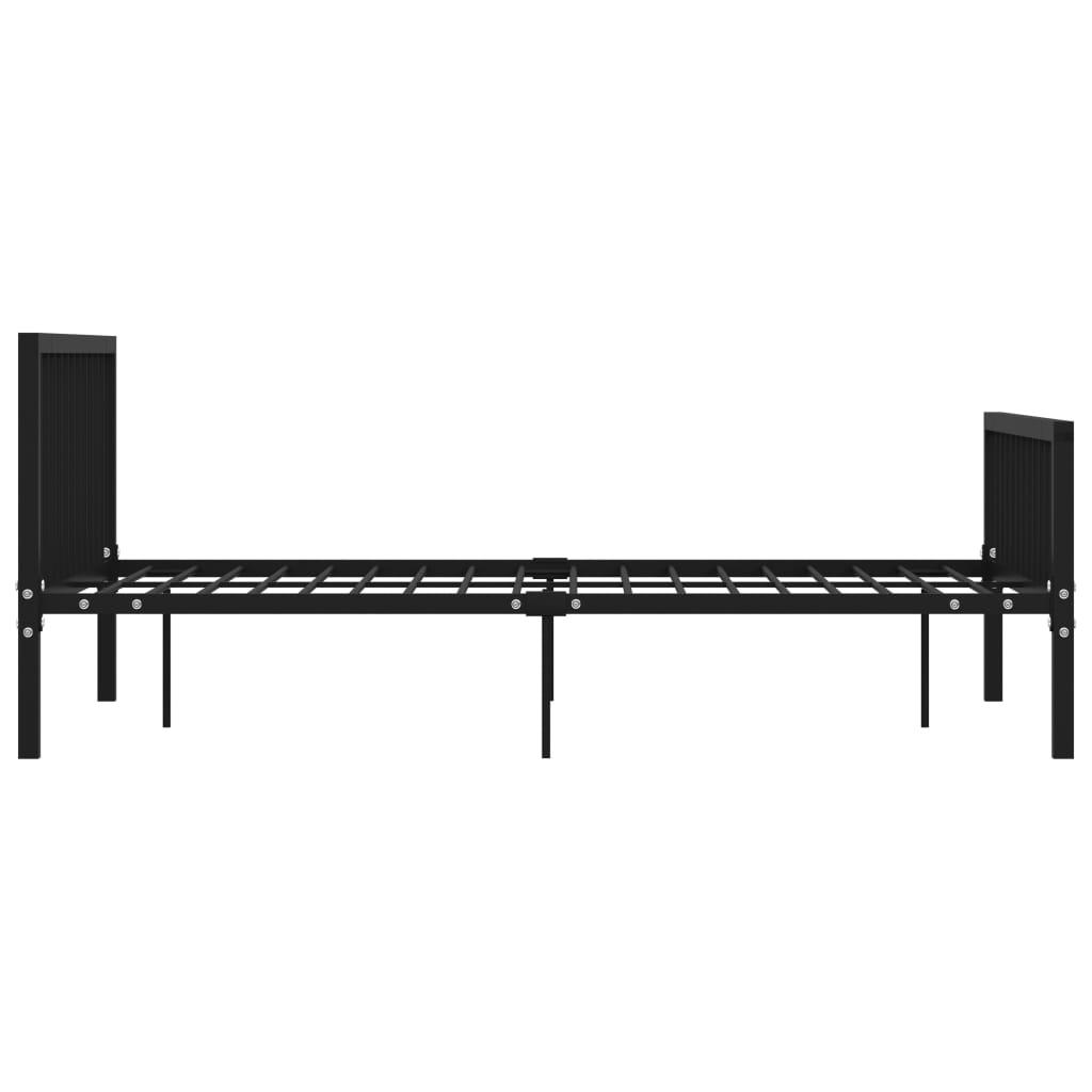 Estrutura de cama metal 160x200 cm preto