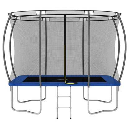 Conjunto de trampolim retangular 274x183x76 cm 150 kg