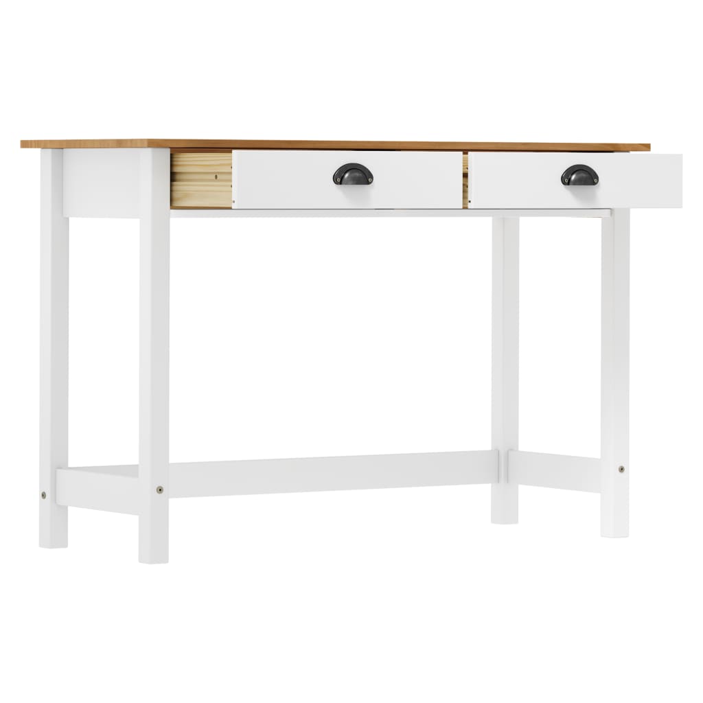 Mesa consola Hill c/ 2 gavetas 110x45x74 cm pinho maciço