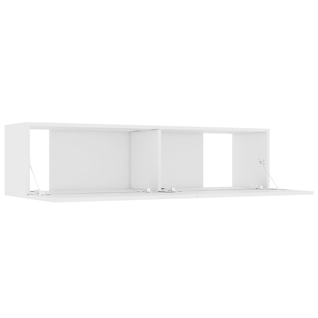 Móvel de TV 120x30x30 cm contraplacado branco