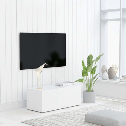 Móvel de TV 80x34x30 cm contraplacado branco