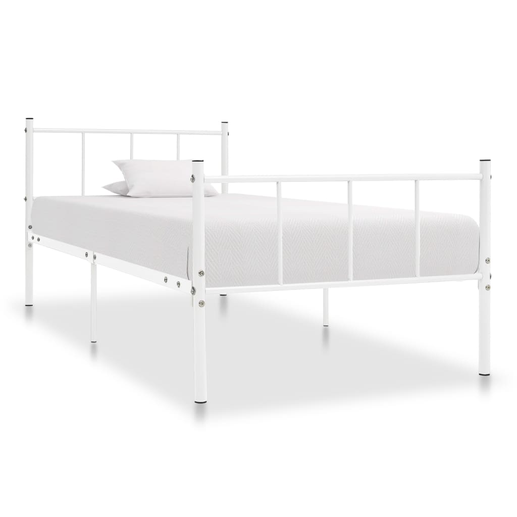 Estrutura de cama metal 90x200 cm branco