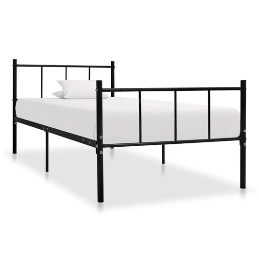 Estrutura de cama 90x200 cm metal preto