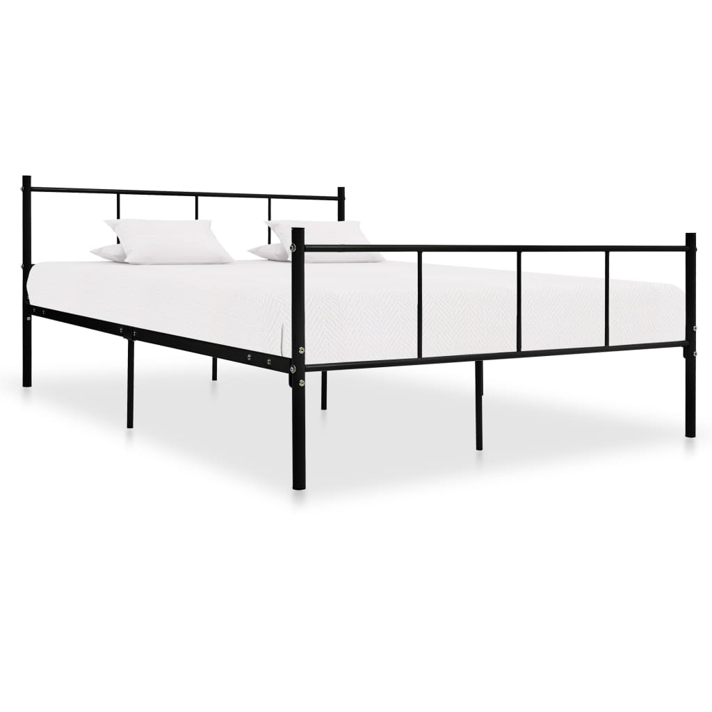 Estrutura de cama 120x200 cm metal preto