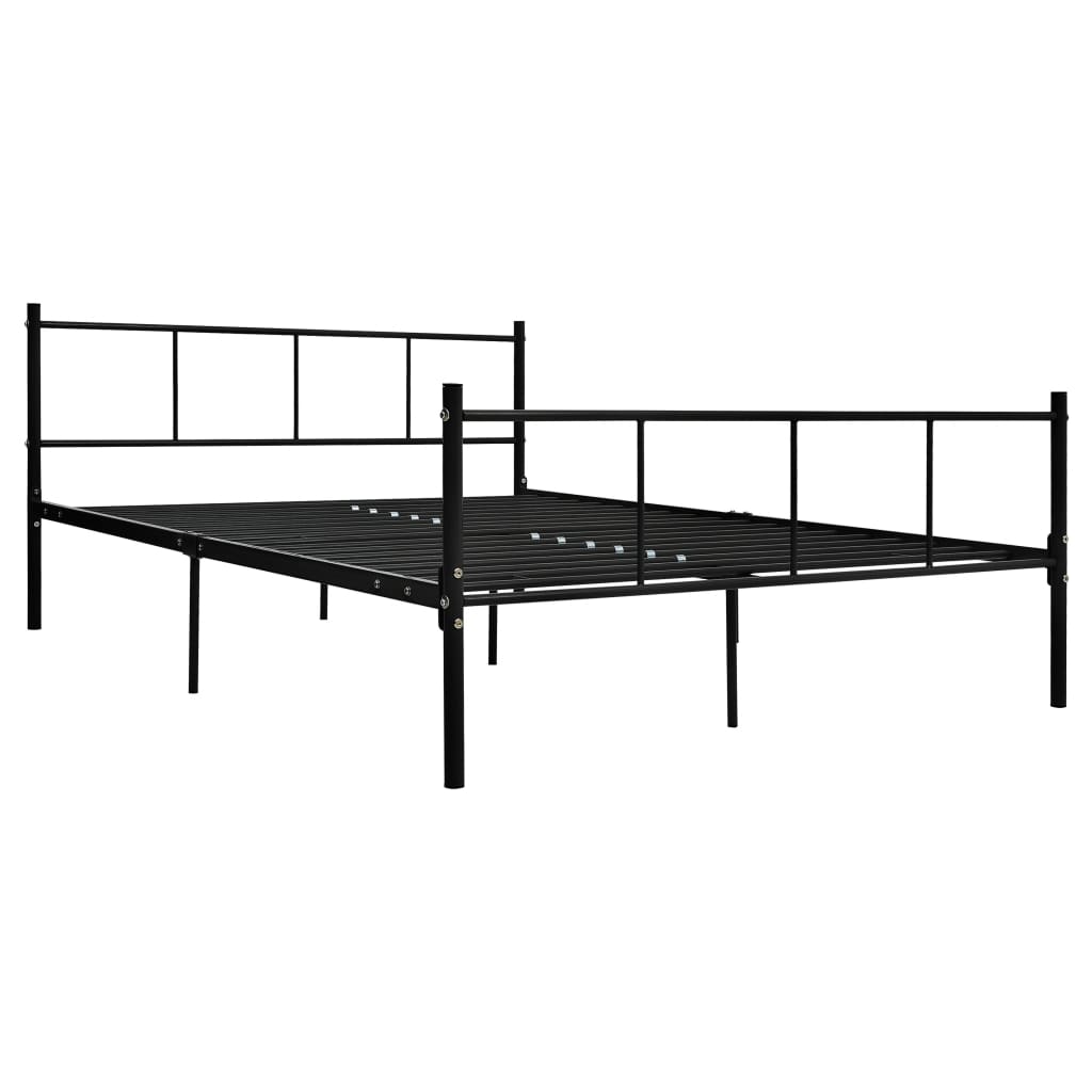 Estrutura de cama 120x200 cm metal preto