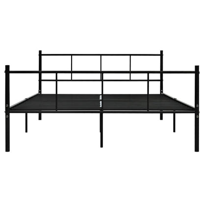 Estrutura de cama 160x200 cm metal preto