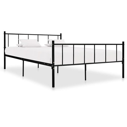 Estrutura de cama 180x200 cm metal preto