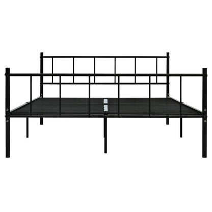 Estrutura de cama 180x200 cm metal preto