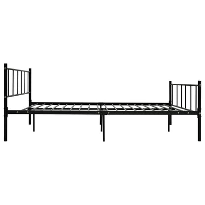 Estrutura de cama 180x200 cm metal preto