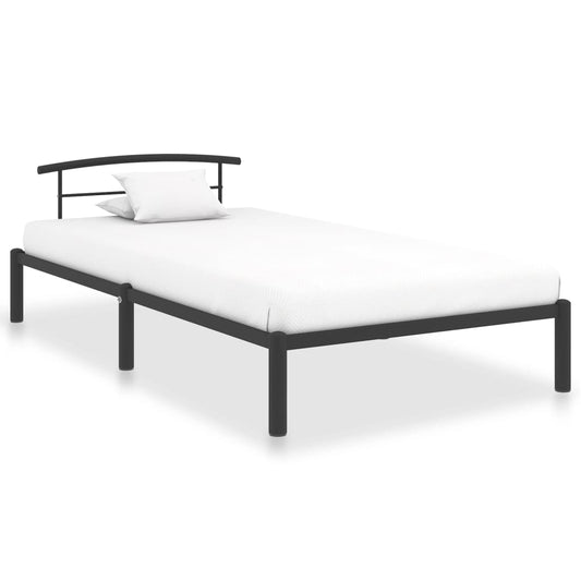 Estrutura de cama 90x200 cm metal preto