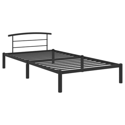 Estrutura de cama 90x200 cm metal preto