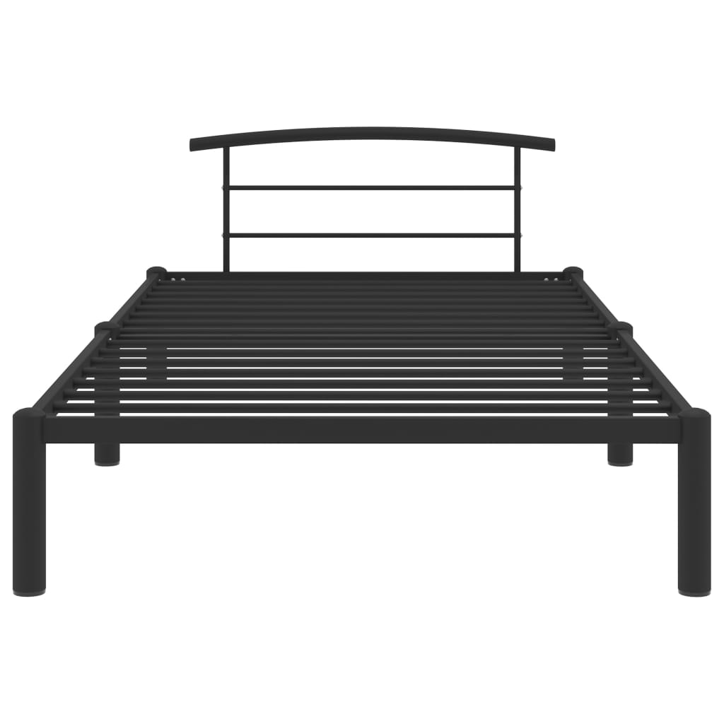 Estrutura de cama 90x200 cm metal preto