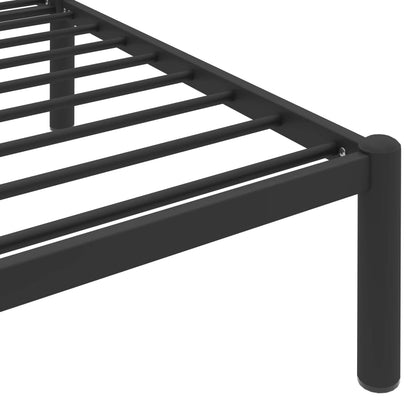 Estrutura de cama 90x200 cm metal preto